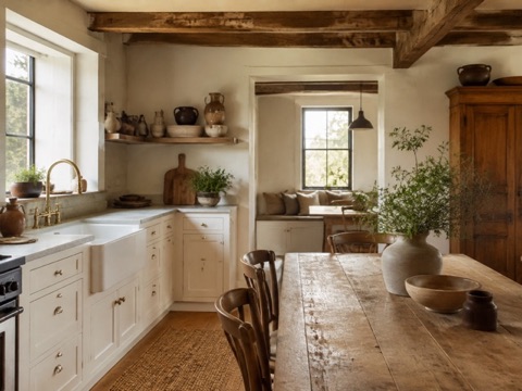 Farmhouse kitchen interior style preview